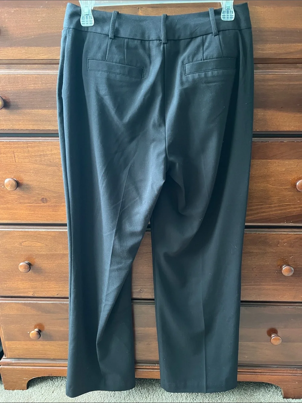 Worthington Black Straight-Leg Dress Pants